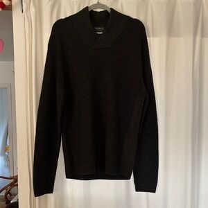 Rodd & Gunn Men's Charcoal/ Green V-Neck Sweater